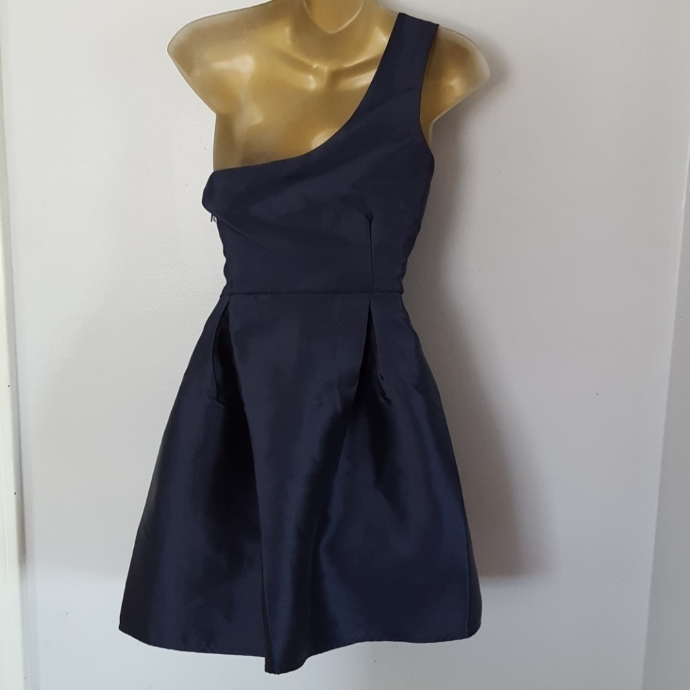 navy blue one strap dress size 3 new - Picture 2 of 8